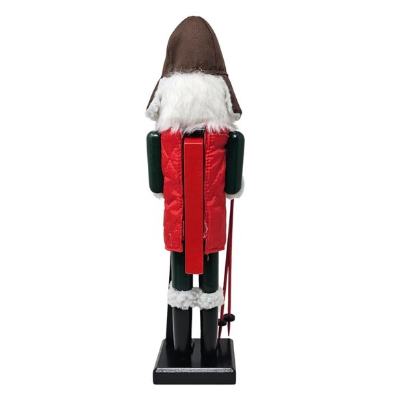 15" Skier Nutcracker, Christmas Decor - Picture 5 of 5